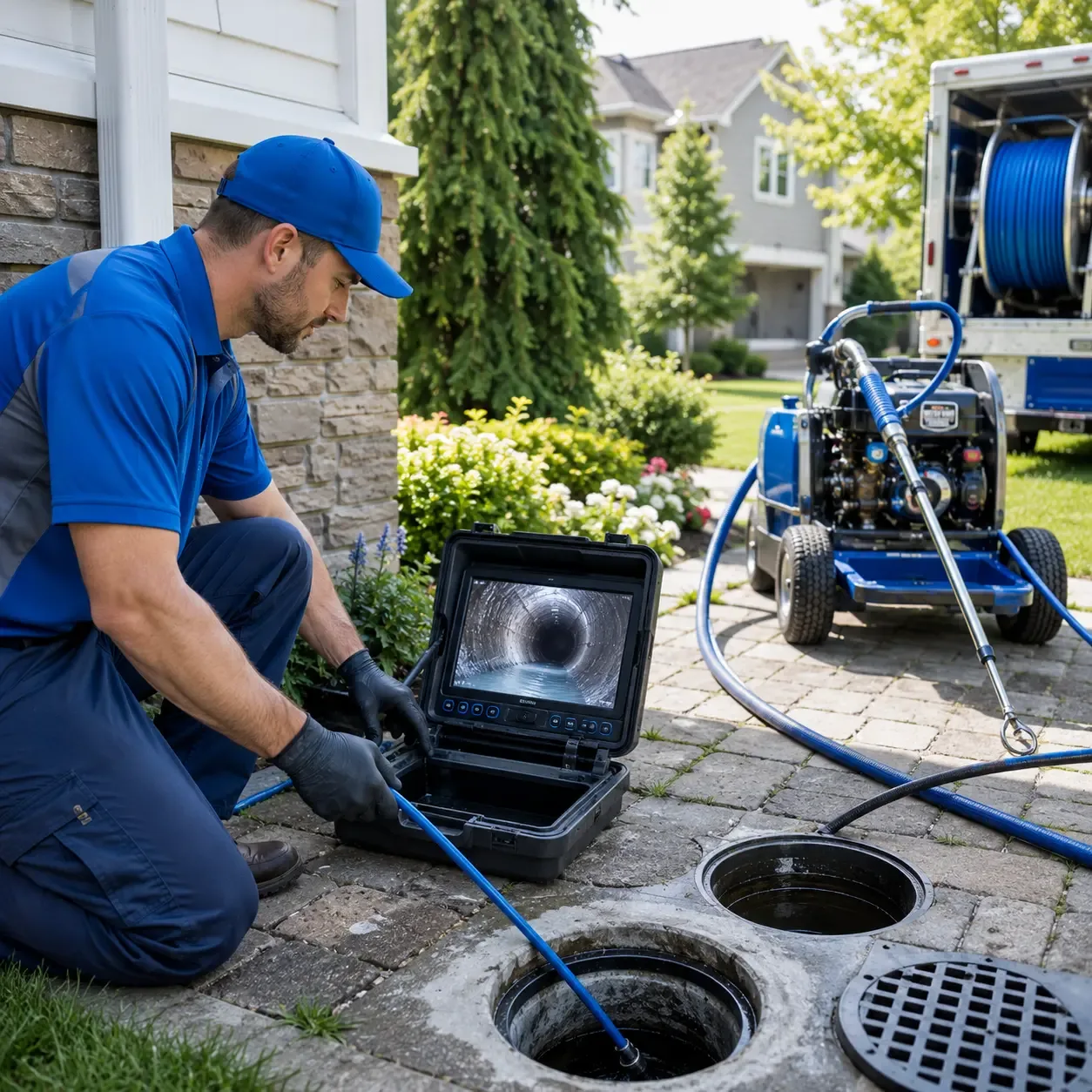 Outdoor drain cleaning professionals serving Blue Rock, OH