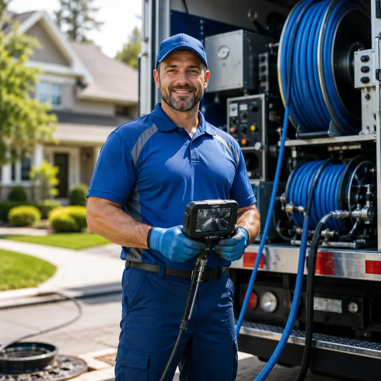 Local outdoor drain cleaning specialists in Blue Rock, OH